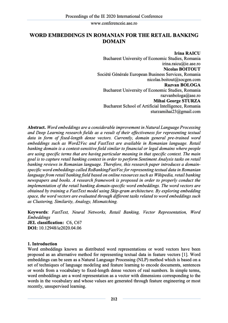 Word embeddings paper